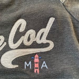 NWOT: Camp David- Grey Cape Cod Logo Sweater, Size Medium